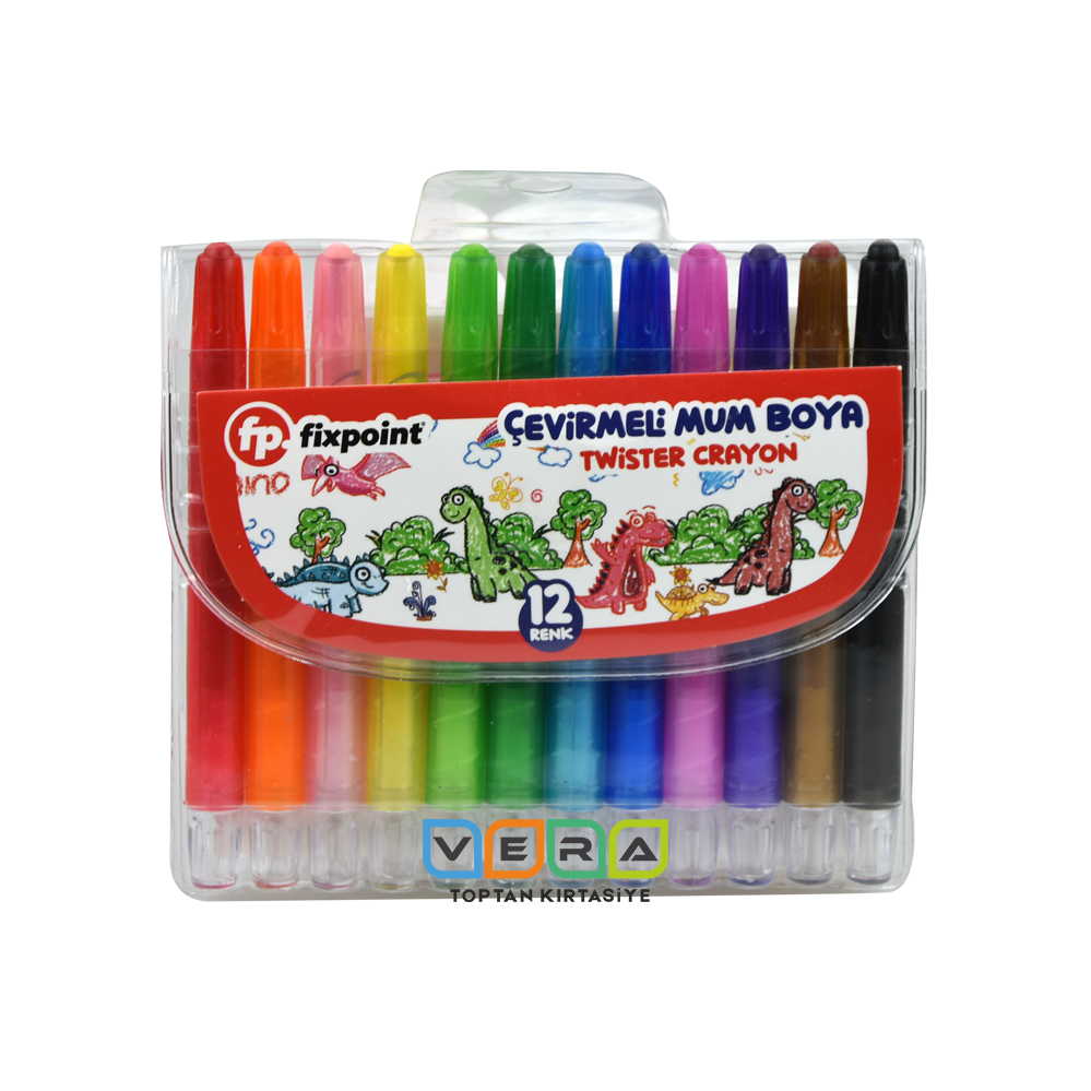 Fixpoint 12 Renk Çevirmeli Mum boya