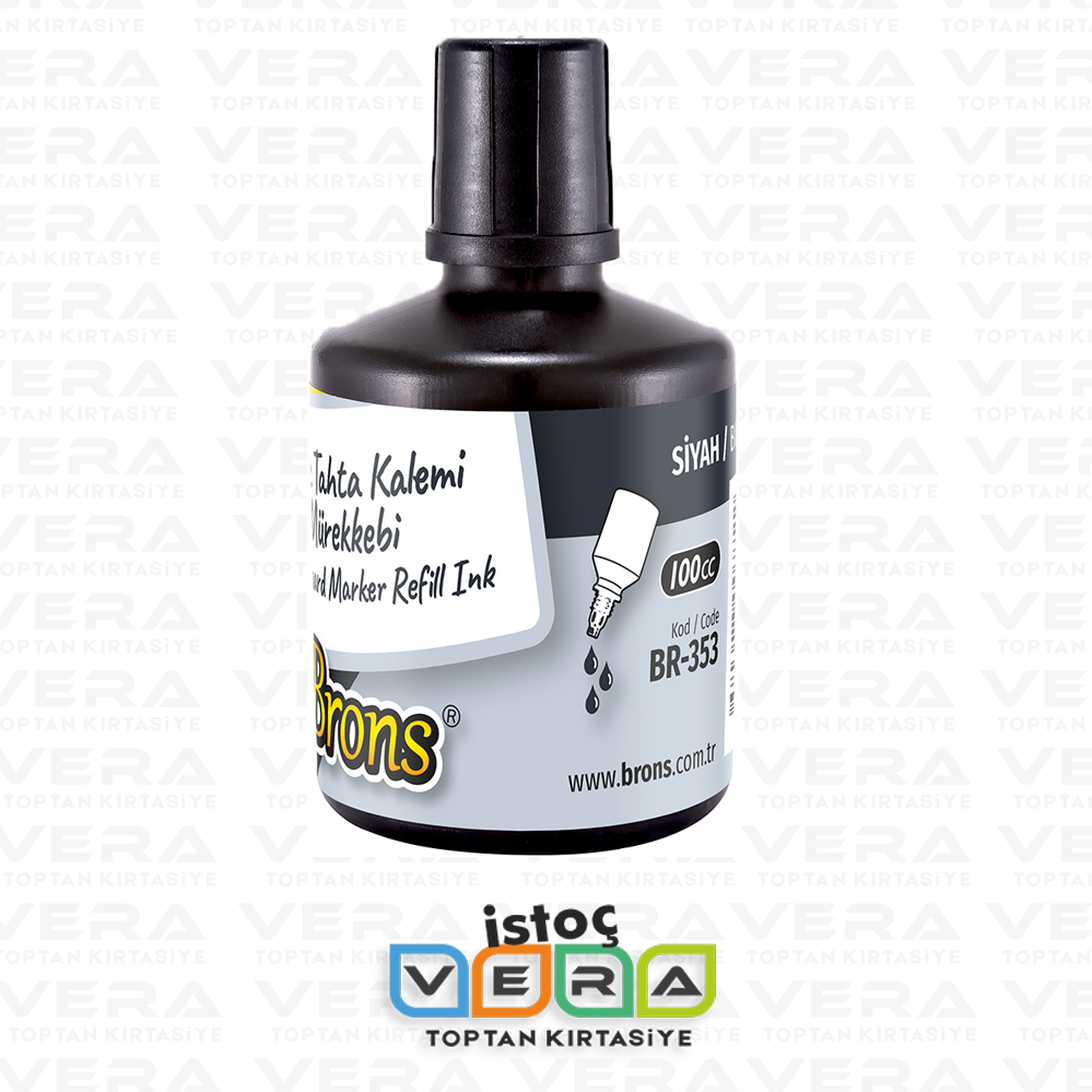 BRONS 100 CC Siyah Tahta Kalem Mürekkebi