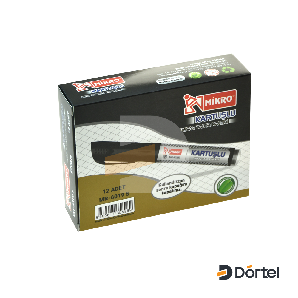 Mikro Siyah Kartuşlu Tahta Kalemi