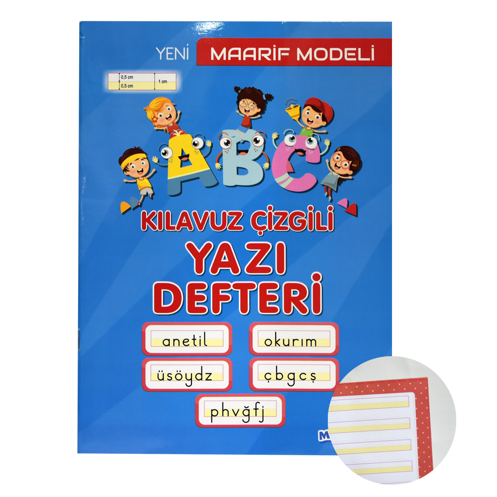 A4 40 yp Klavuz Çizgili Yeni Müfredat Güzel Yazı Defteri