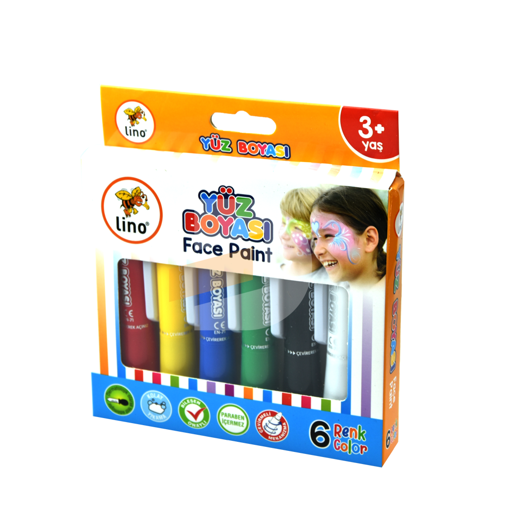 LİNO 6 RENK YÜZ BOYASI