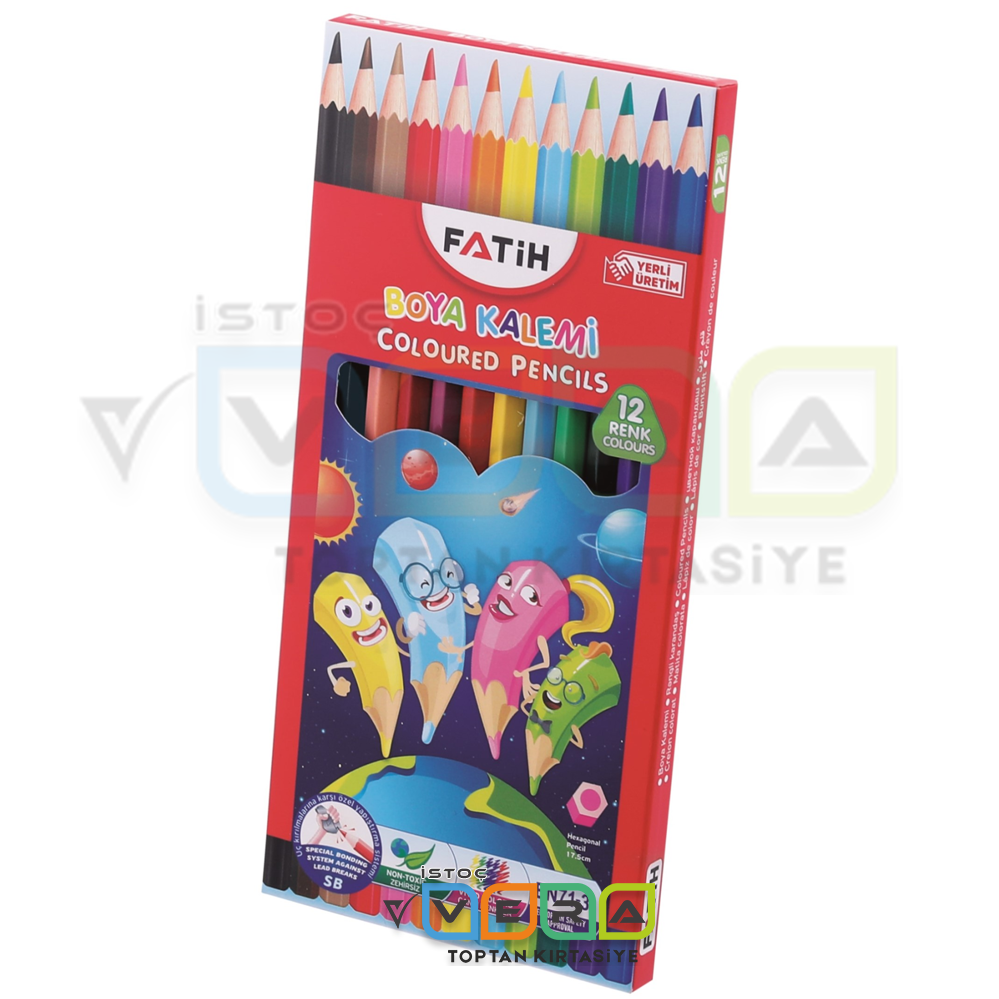 Fatih Kuru Boya 12 Renk Tam Boy