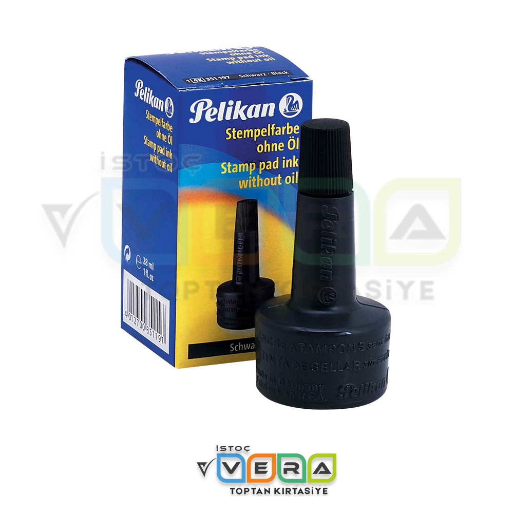 PELİKAN ISTAMPA MÜREKKEBİ SİYAH 30 CC