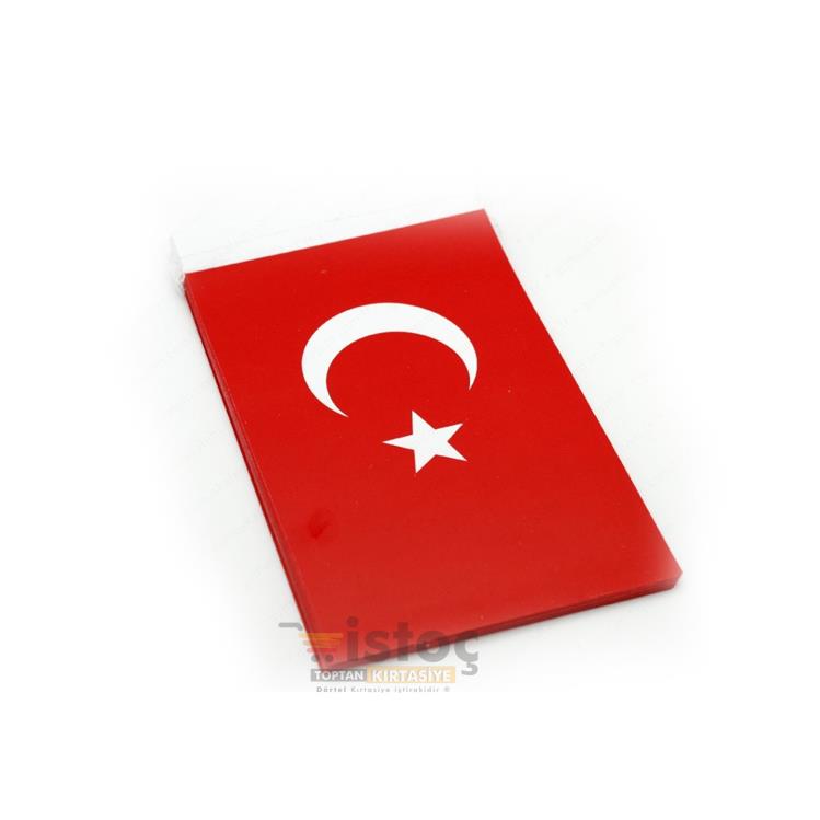 KUŞE KAĞIT AYYILDIZ BÜYÜK BOY İPLİ BAYRAK