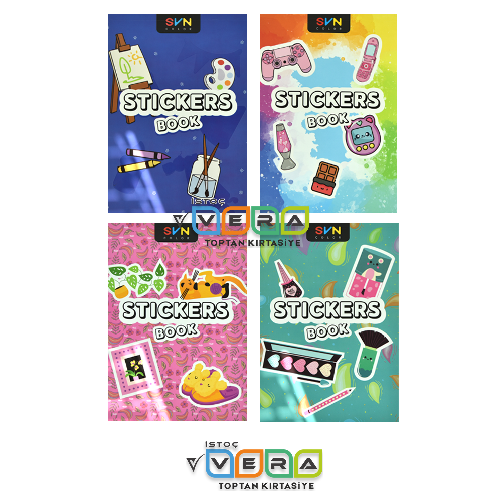 SVN Color 14x20 16 Yaprak Sticker Defter