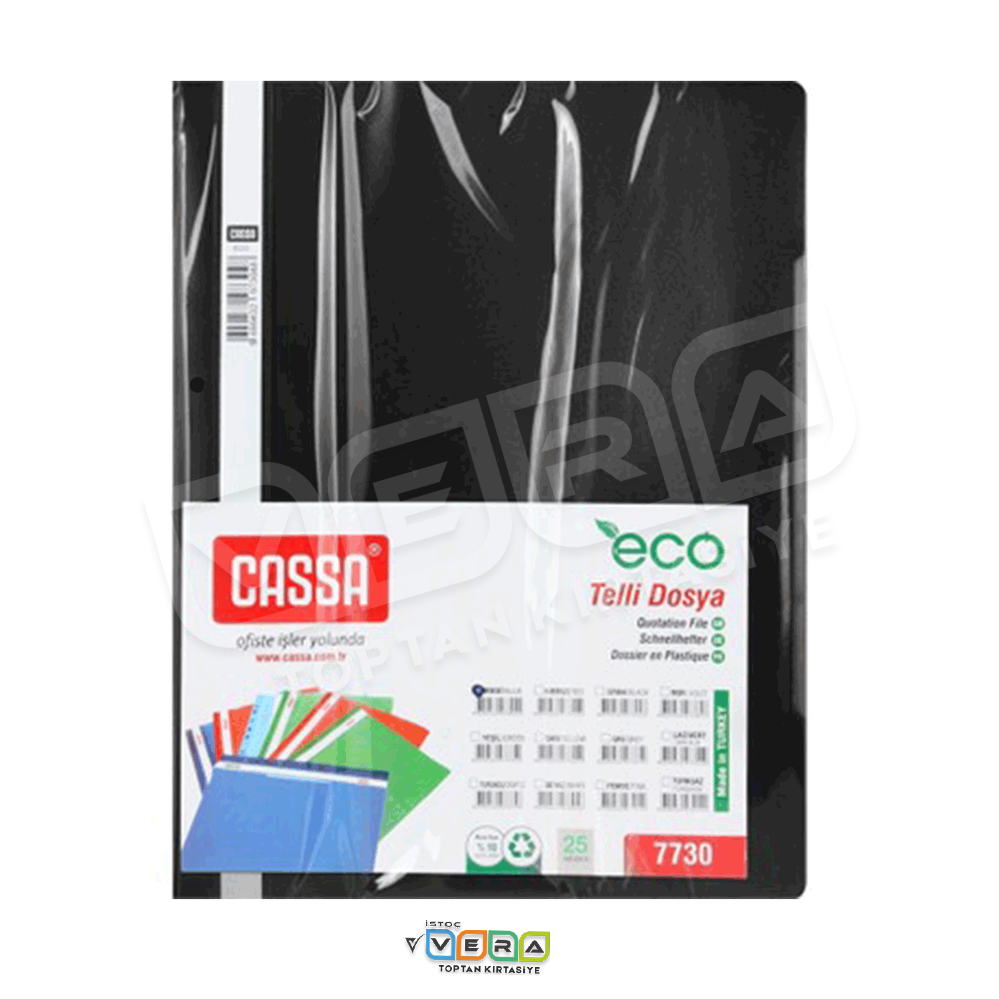 Cassa Siyah Telli Dosya 50'li Paket