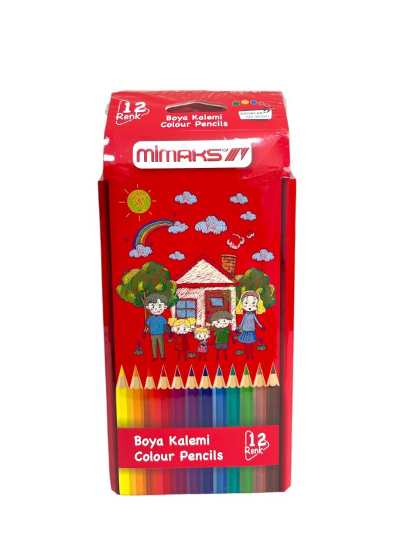 MİMAKS RKT-12 TAMBOY 12'Lİ KURU BOYA *12 >