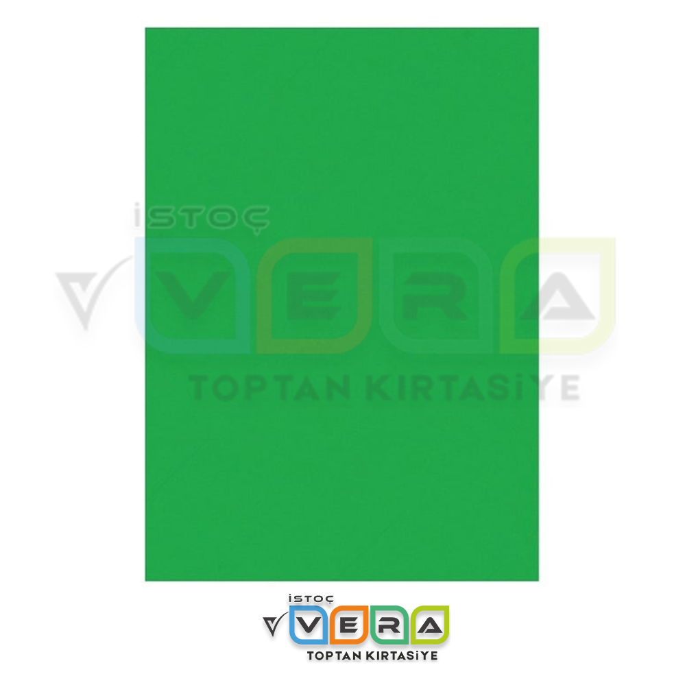 50x70 160 GR 100'lü Hamurundan Boyalı YEŞİL Fon Kartonu