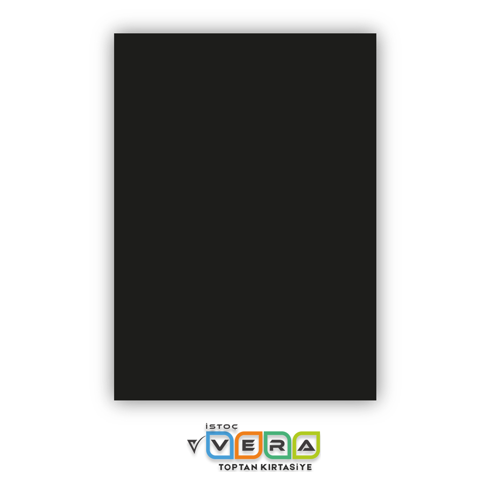 50x70 160 GR 100'lü Hamurundan Boyalı SİYAH FON Kartonu