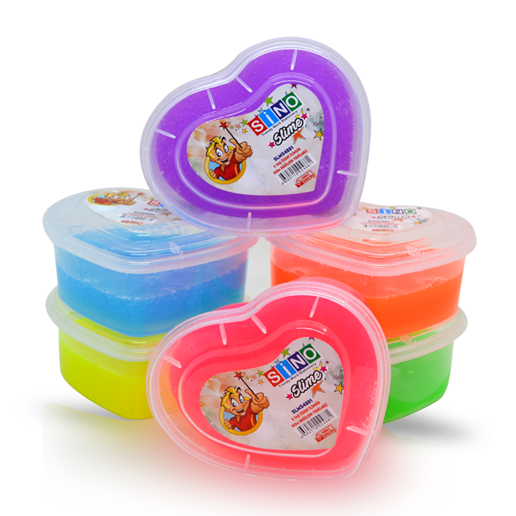 Sino Özel formüllü Kalpli Neon 160 gr Slime Slaym