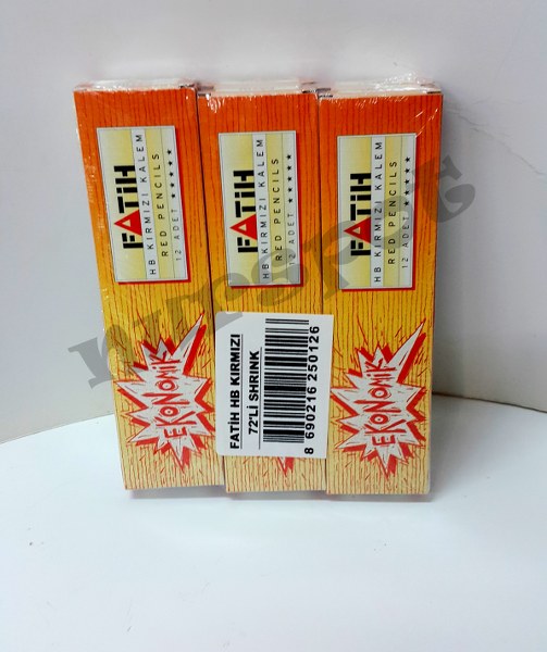 kırmızı kalem fatih 12 adedi