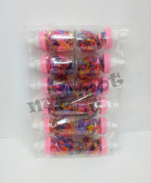 biberonlu perma ince lastik toka