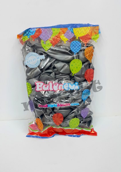 dekorasyon balonu metalik gümüş