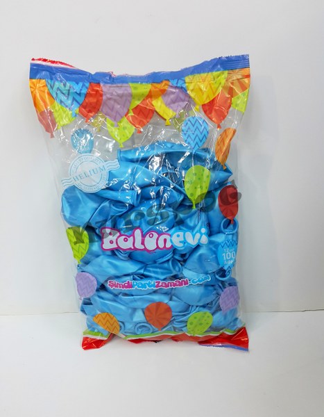 dekorasyon balonu metalik mavi