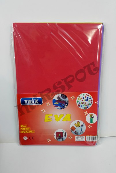eva 2 mm 20*30 ebatlı 10 lu