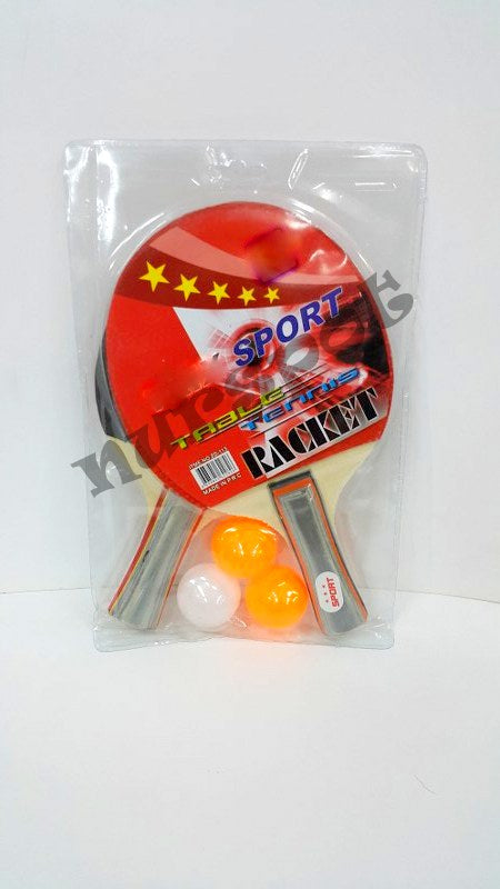 ahşap raket pinpon 3 lü top set