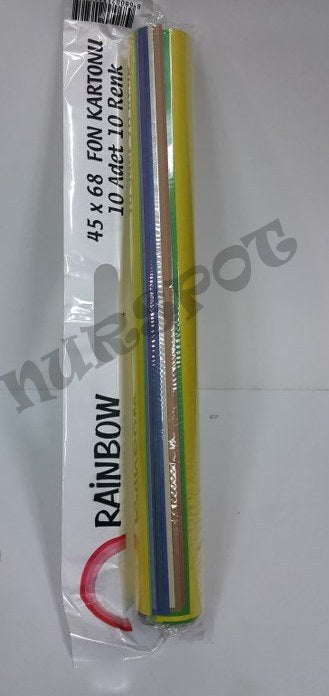 fon karton 10 lu renkli 50*70 3265
