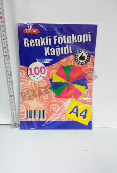 renkli fotokopi kağıdı 100 lü