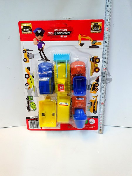 oyuncak iş makineleri seti 6 lı 922