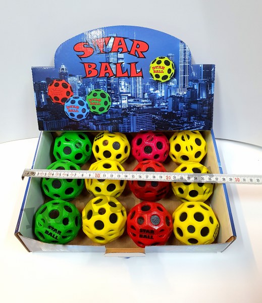 oyuncak renkli top star ball 12 li 6289