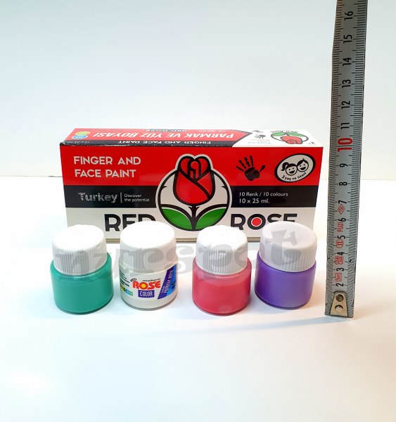 yüz ve parmak boyası 10 lu