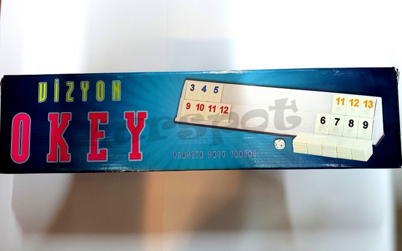 okey takımı taşları ile beraber