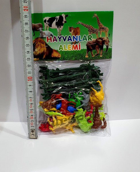 oyuncak hayvan çoklu çitli set 1332