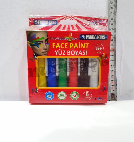 yüz boyama kutulu kaliteli 6 lı 837