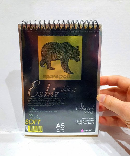 eskiz defteri telli A-5
