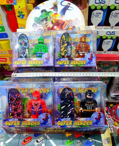 oyuncak süper kahraman kaykay seti 120