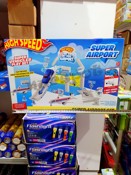 oyuncak otopark seti havalimanı model 412