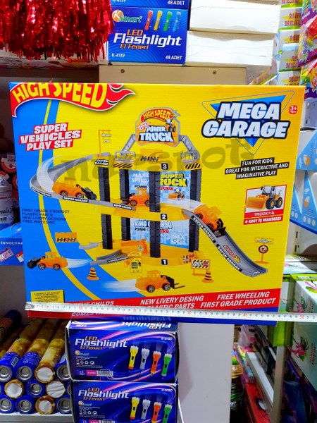 oyuncak otopark seti iş makinalı mega boy 416