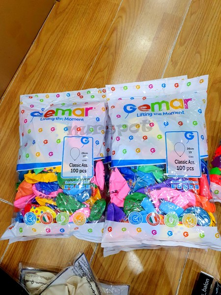 karma baskılı balon 100 lü paket