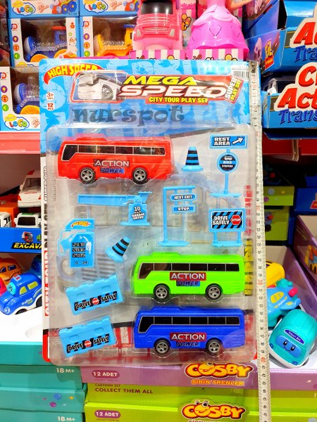 oyuncak otobüs seti aksesuarlı 071