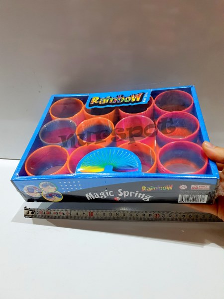 akordiyon stres yayı gökkuşağı model 5 cm 0621