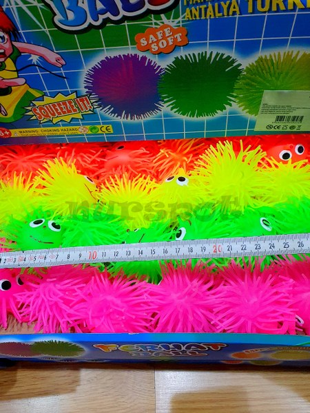 oyuncak ışıklı parmağa takılan ipli kirpi şişirilebilir 9575