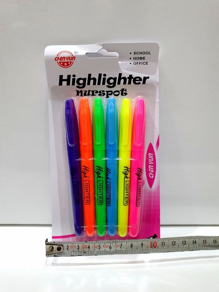 işaretleme keçeli kalem 6 lı fosforlu kaliteli 204