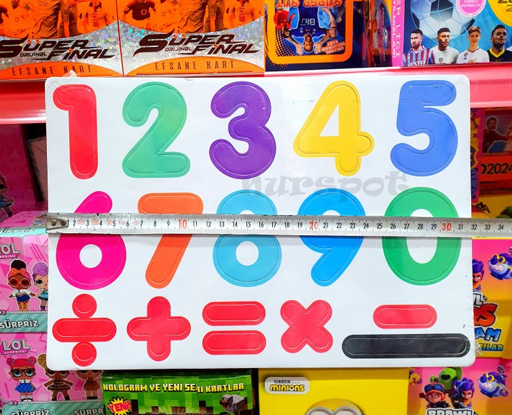 yapboz puzzle rakam serisi eva model