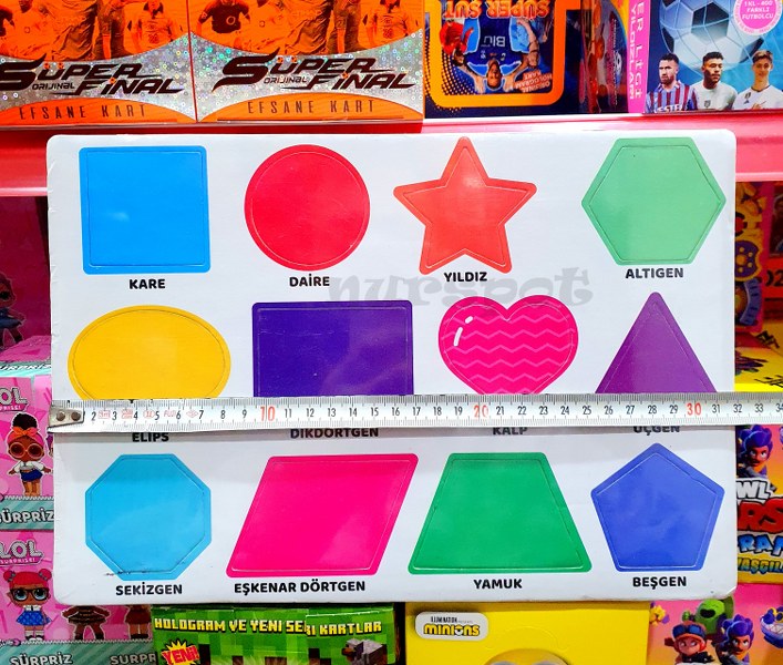 yapboz geometrik şekiller eva model