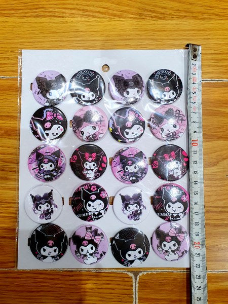 rozet çocuklara özel model ve baskılar kuromi