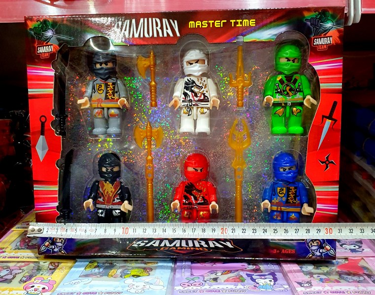 oyuncak samuray 6 lı set