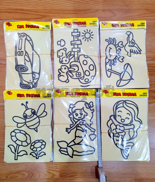 kum boyama a4 ebatlı