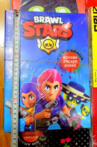 boyama kitabı sticker maske set