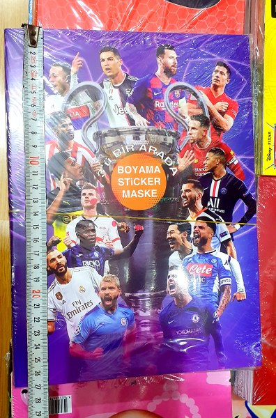 boyama kitabı sticker maske seti