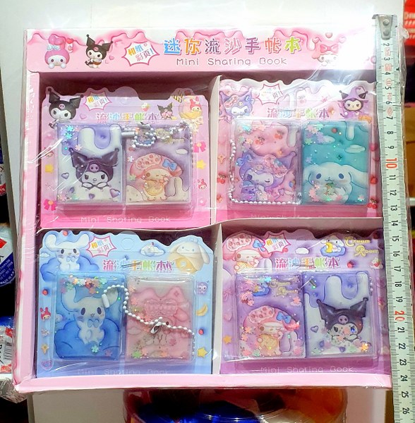 2 li set sulu kapaklı defter sticker 25 yaprak 24 lü kutu 1007