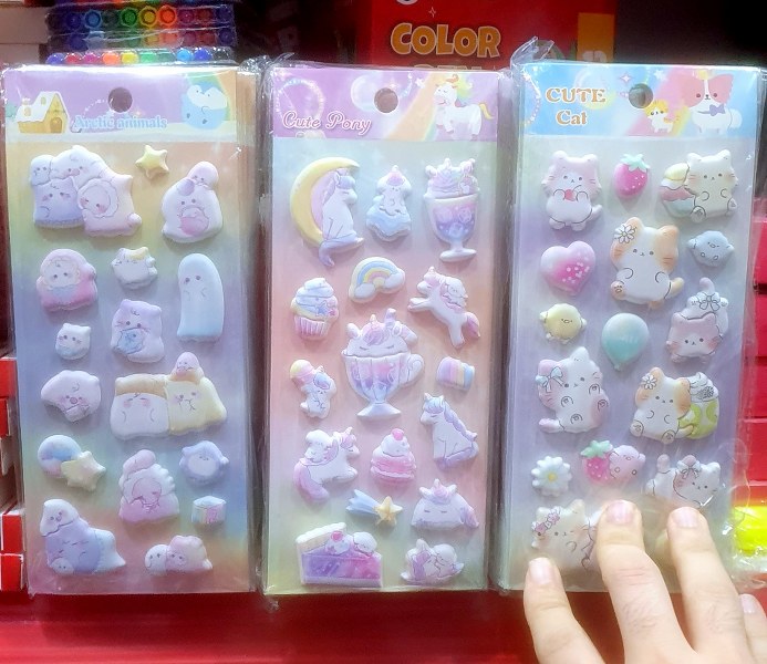 sticker kaliteli pufidik kabartmalı lüks 4439