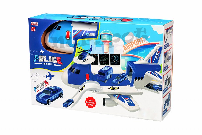 oyuncak uçak seti polis model 2008