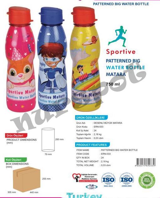su matarası desenli 750 ml 333