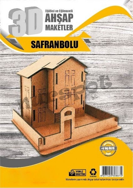 ahşap eğitici maket safran bolu evi 8874