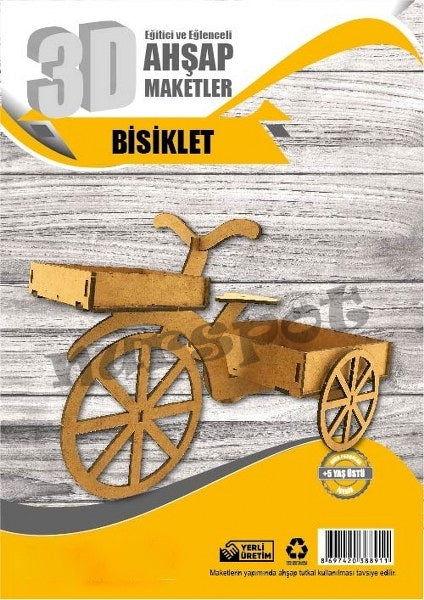 ahşap eğitici bisiklet 8911